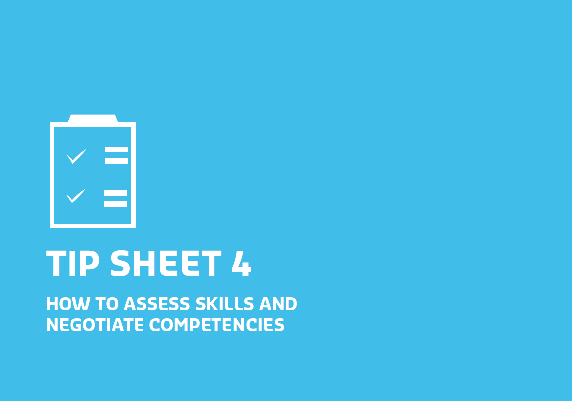 Assess Skills and Negotiate Competencies - Tools and Resources